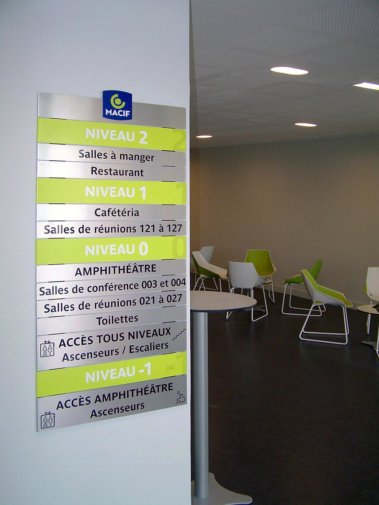 Signalétique intérieure