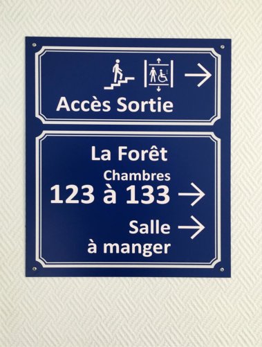 Signalétique intérieure