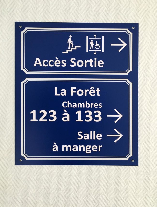 Signalétique intérieure