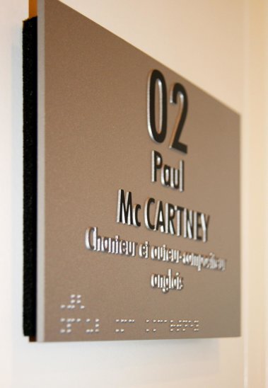 Signalétique intérieure