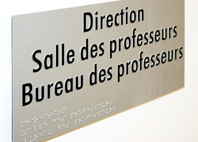 Signalétique intérieure